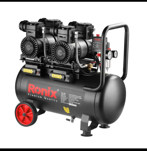 کمپرسور هوا رونیکس مدل RC5013 ظرفیت 50 لیتر بدون روغن ریزی سایلنت